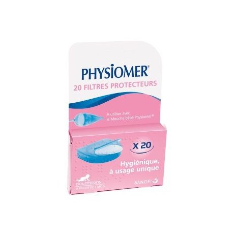 PHYSIOMER Filtres Protecteurs Mouche Bébé 20 unités PHYSIOMER Filtres Protecteurs Mouche Bébé 20 unités