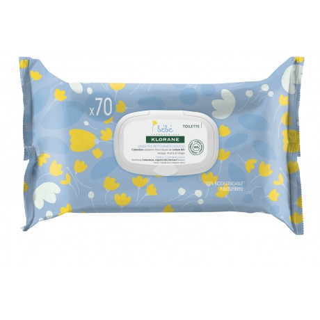 Klorane lingettes nettoyantes douceur 70 lingettes Klorane lingettes nettoyantes douceur 70 lingettes