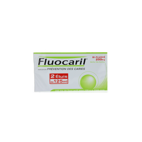 FLUOCARIL PATE BI-FLUORE 250MG LOT 2X125ML FLUOCARIL PATE BI-FLUORE 250MG LOT 2X125ML