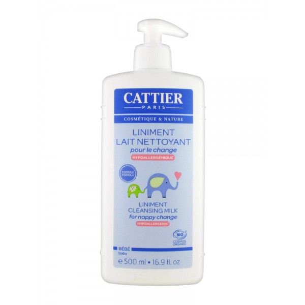 Cattier Bebe Liniment Lait Nettoyant Pour Le Change Hypoallergenique 500 Ml Pharmammouth