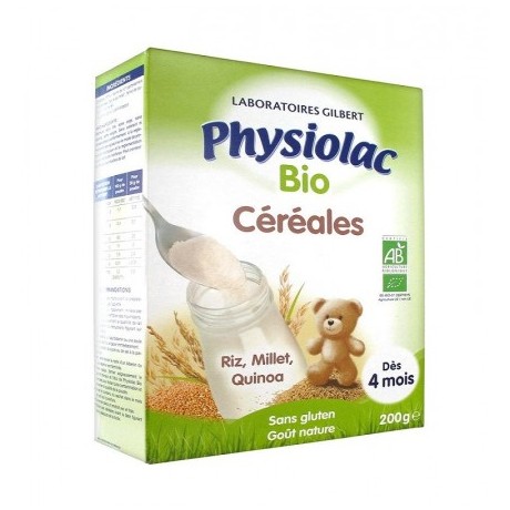 PHYSIOLAC CEREALES BIO Far B/200g - 31153 - Les céréales