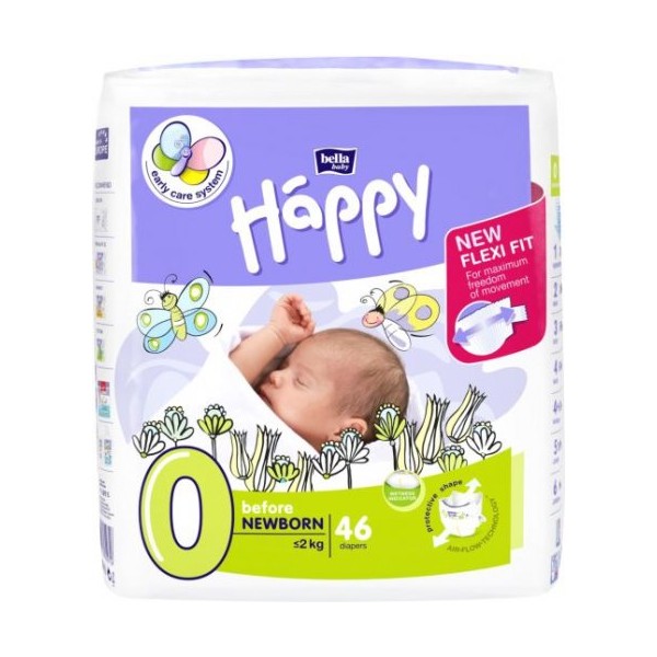 Happy Couches Bebe T0 Moins De 2kg Paquet De 46 Pharmammouth
