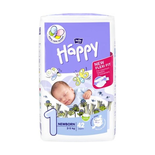 Happy Couche Bebe T1 2 5kg Paquet De 42 Pharmammouth