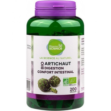 PHARMASCIENCE Artichaut Digestion & Confort Intestinal Bio - 200 gélules PHARMASCIENCE Artichaut Digestion & Confort Intestinal Bio - 200 gélules