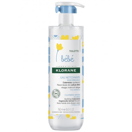 Klorane Bébé Eau Nettoyante sans Rinçage 750 ml Klorane Bébé Eau Nettoyante sans Rinçage 750 ml