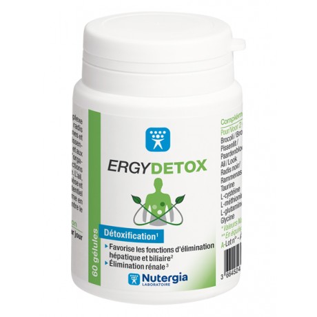 NUTERGIA ERGYDETOX BOITE 60 GELULES NUTERGIA ERGYDETOX BOITE 60 GELULES