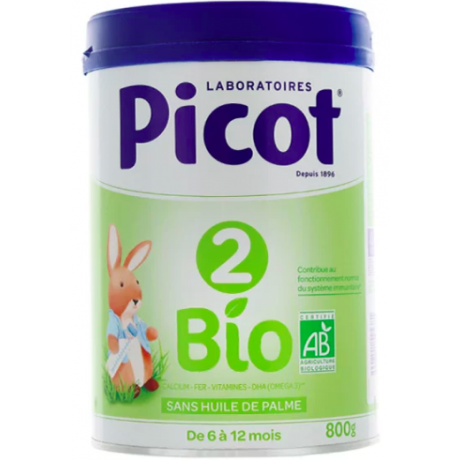 PICOT BIO 2 Lait pdr B/800g PICOT BIO 2 Lait pdr B/800g