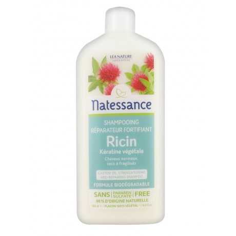 Natessance Shampoing Réparateur Fortifiant Ricin 500 ml