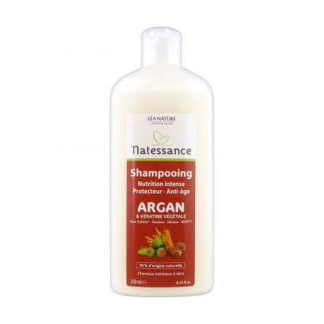 Natessance Shampoing Argan & Kératine Végétale 250 ml Natessance Shampoing Argan & Kératine Végétale 250 ml