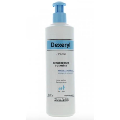 Dexeryl Crème sécheresses cutanées Flacon Pompe 500g