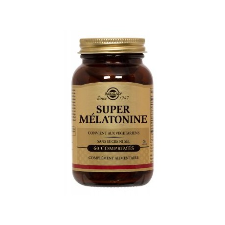 Solgar Super Mélatonine 60 comprimés Solgar Super Mélatonine 60 comprimés
