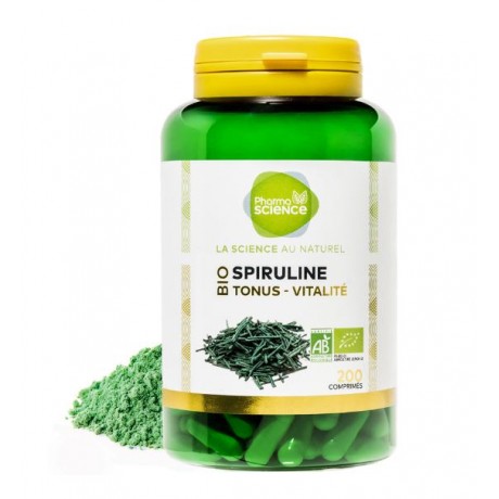 PHARMASCIENCE BIO SPIRULINE 200 gélules PHARMASCIENCE BIO SPIRULINE 200 gélules