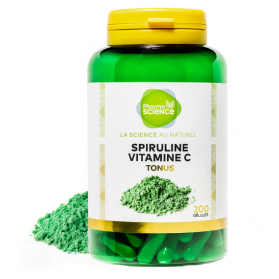 PHARMASCIENCE SPIRULINE VITAMINE C 200 gélules