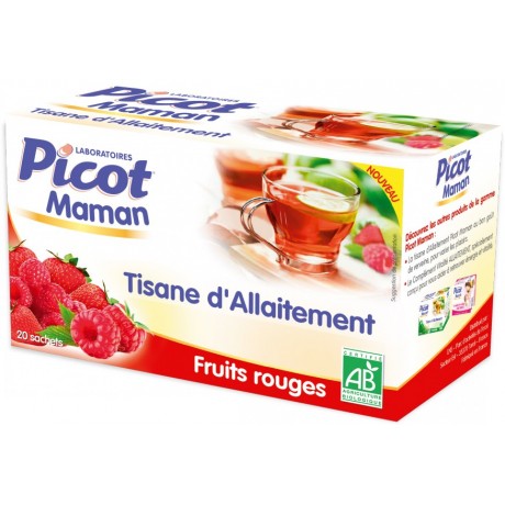Picot Maman Tisane d'Allaitement Fruits Rouges 20 sachets