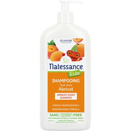 Natessance kids shampooing tout doux abricot 500ml