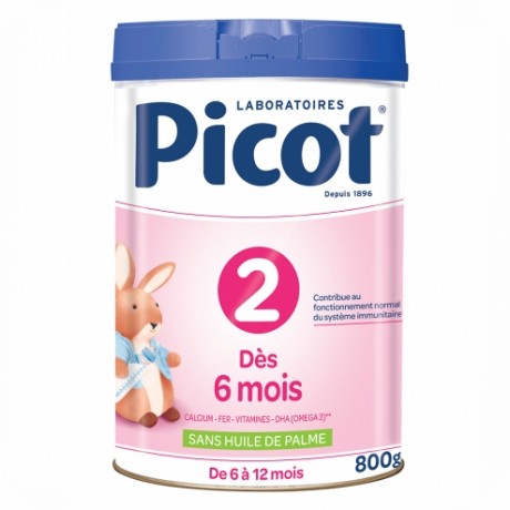 PICOT 2 LAIT EN POUDRE 6-12 MOIS 800G PICOT 2 LAIT EN POUDRE 6-12 MOIS 800G