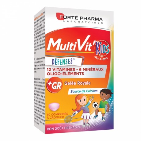 Forte Pharma MULTIVIT' KIDS 30 COMPRIMES A CROQUER Forte Pharma MULTIVIT' KIDS 30 COMPRIMES A CROQUER