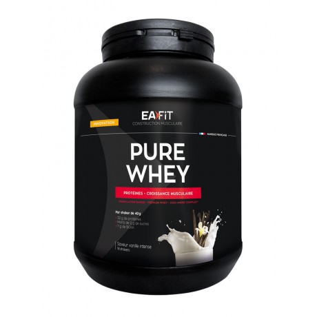 Eafit Construction Musculaire Pure Whey 750 g - Parfum : Vanille Intense Eafit Construction Musculaire Pure Whey 750 g - Parfum : Vanille Intense