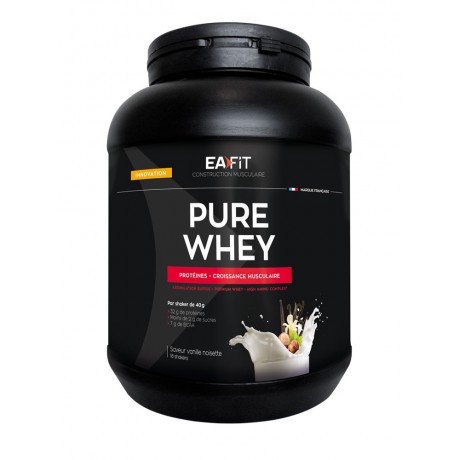 Eafit Construction Musculaire Pure Whey 750 g - Parfum : Vanille Noisette