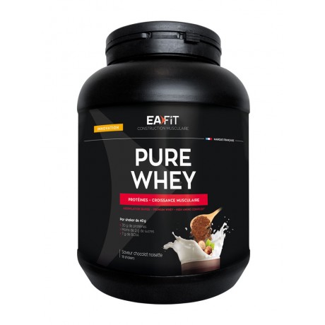 Eafit Construction Musculaire Pure Whey 750 g - Parfum : Chocolat Noisette