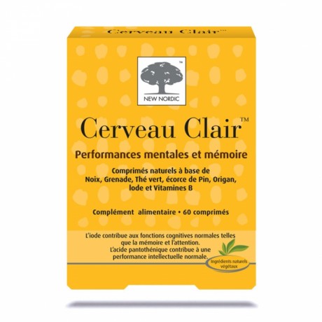 NEW NORDIC CERVEAU CLAIR 60 COMPRIMES NEW NORDIC CERVEAU CLAIR 60 COMPRIMES