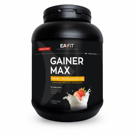 EAFIT GAINER MAX CONSTRUCTION MUSCULAIRE 1,1KG - FRAISE EAFIT GAINER MAX CONSTRUCTION MUSCULAIRE 1,1KG - FRAISE