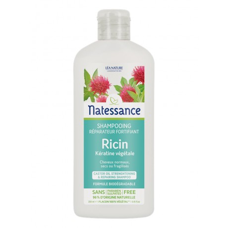 Natessance Shampoing Réparateur Fortifiant Ricin 250 ml Natessance Shampoing Réparateur Fortifiant Ricin 250 ml