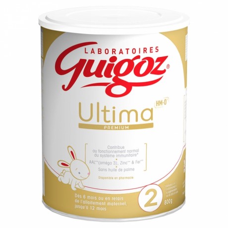 GUIGOZ ULTIMA PREMIUM 2 LAIT EN POUDRE 800G GUIGOZ ULTIMA PREMIUM 2 LAIT EN POUDRE 800G