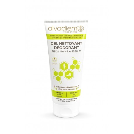 /ALVADIEM Gel nettoyant déodorant pied aisselle 200ml /ALVADIEM Gel nettoyant déodorant pied aisselle 200ml