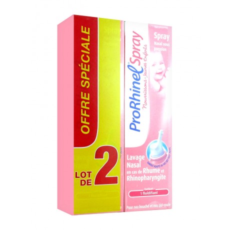 ProRhinel Spray Nasal Nourrissons/Jeunes Enfants Lot de 2 x 100 ml ProRhinel Spray Nasal Nourrissons/Jeunes Enfants Lot de 2 x 100 ml