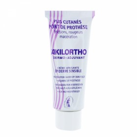 AKILEINE AKILORTHO DERMO-ADJUVANT CREME APAISANTE PLIS CUTANES PORT DE PROTHESE 75ML