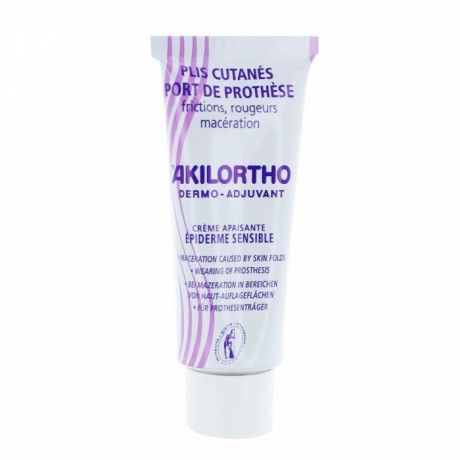 AKILEINE AKILORTHO DERMO-ADJUVANT CREME APAISANTE PLIS CUTANES PORT DE PROTHESE 75ML AKILEINE AKILORTHO DERMO-ADJUVANT CREME APAISANTE PLIS CUTANES PORT DE PROTHESE 75ML