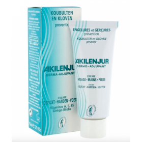 AKILEINE AKILENJUR DERMOADJUVANT CREME VISAGE PIEDS MAINS 75ML