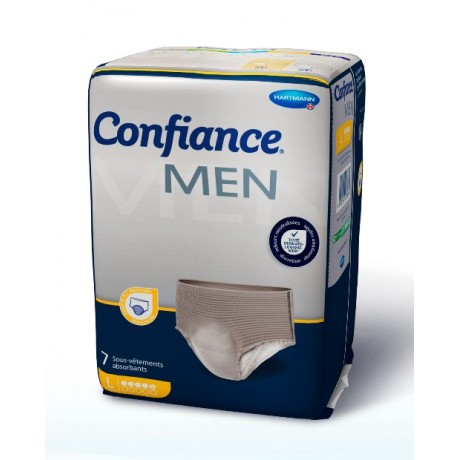 HARTMANN CONFIANCE MEN SOUS-VÊTEMENTS ABSORBANTS 5 GOUTTES TAILLE L HARTMANN CONFIANCE MEN SOUS-VÊTEMENTS ABSORBANTS 5 GOUTTES TAILLE L