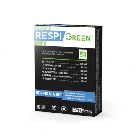 Synactifs Respigreen Bio 10 Gélules Synactifs Respigreen Bio 10 Gélules