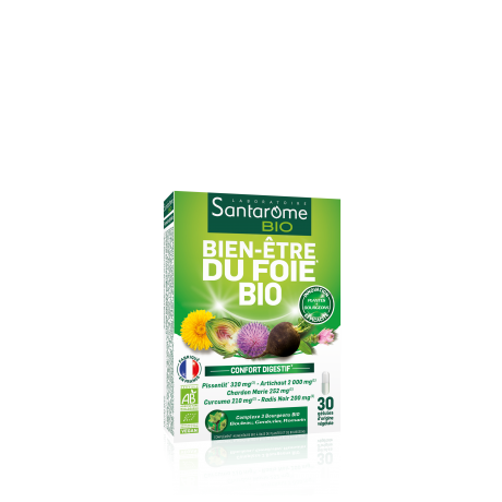SANTAROME BIO Gélules bien-être foie 30 gélules SANTAROME BIO Gélules bien-être foie 30 gélules