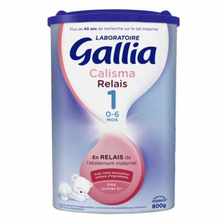 GALLIA CALISMA RELAIS 1 LAIT EN POUDRE 0 A 6 MOIS 800G GALLIA CALISMA RELAIS 1 LAIT EN POUDRE 0 A 6 MOIS 800G