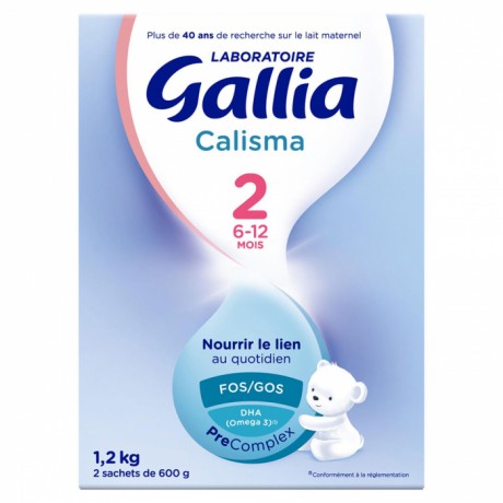 GALLIA CALISMA 2 LAIT EN POUDRE 6 A 12 MOIS 2X600G