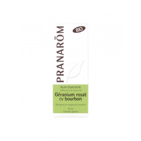 Pranarôm Huile Essentielle Géranium Rosat cv bourbon (Pelargonium graveolens) Bio 10 ml