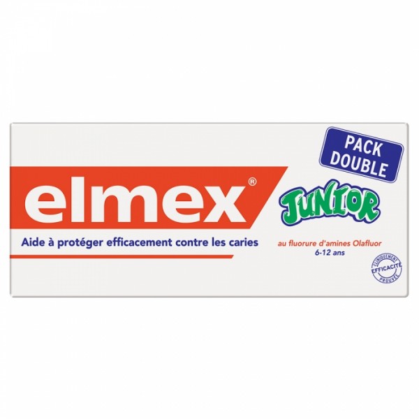 Elmex Dentifrice Junior Lot De 2 X 75 Ml Brosse A Dents Offerte
