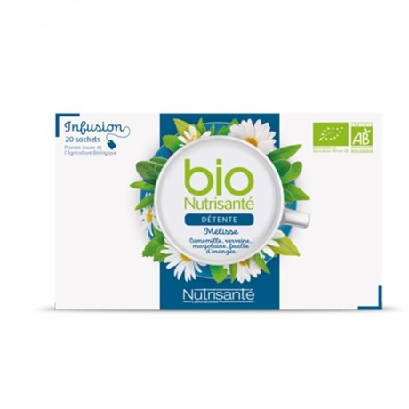 NUTRISANTE INFUSION DETENTE BIO 20 SACHETS NUTRISANTE INFUSION DETENTE BIO 20 SACHETS