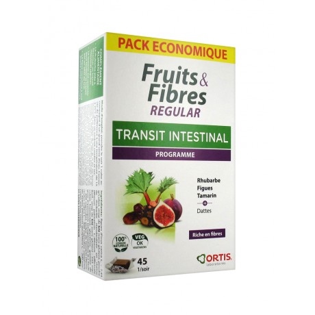 Ortis Fruits & Fibres Regular 45 Cubes à Mâcher Ortis Fruits & Fibres Regular 45 Cubes à Mâcher