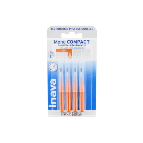 Inava Mono Compact 4 Brossettes Interdentaires Inava Mono Compact 4 Brossettes Interdentaires
