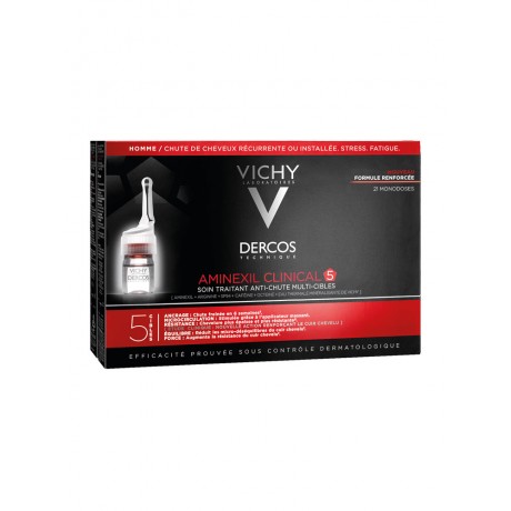 Vichy Dercos Aminexil Clinical 5 Homme 21 Monodoses Vichy Dercos Aminexil Clinical 5 Homme 21 Monodoses