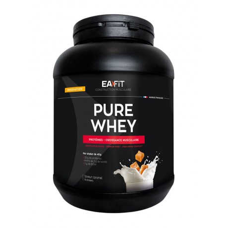 EAFIT PURE WHEY Construction Musculaire 750 g - Parfum : Caramel EAFIT PURE WHEY Construction Musculaire 750 g - Parfum : Caramel