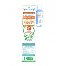 Puressentiel Assainissant Spray Aérien 200 ml + Gel Antibactérien 25 ml Offert