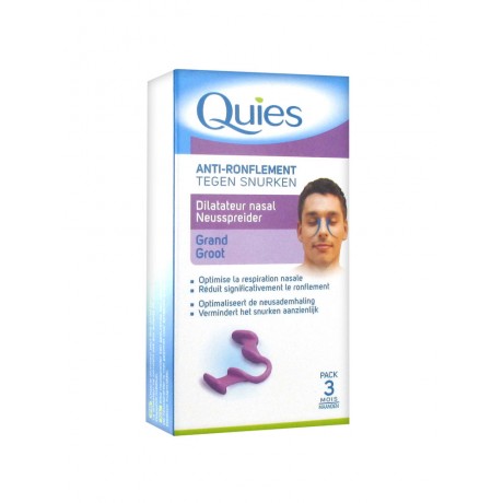 Quies Anti-Ronflement Dilatateur Nasal Grand Quies Anti-Ronflement Dilatateur Nasal Grand