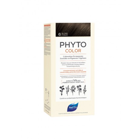 PHYTO PHYTOCOLOR COLORATION PERMANENTE AUX PIGMENTS VEGETAUX - 6 BLOND FONCE