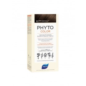 PHYTO PHYTOCOLOR COLORATION PERMANENTE AUX PIGMENTS VEGETAUX - 6.77 MARRON CLAIR CAPPUCCINO