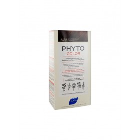 PHYTO PHYTOCOLOR COLORATION PERMANENTE AUX PIGMENTS VEGETAUX-5.35 CHATAIN CLAIR CHOCOLAT